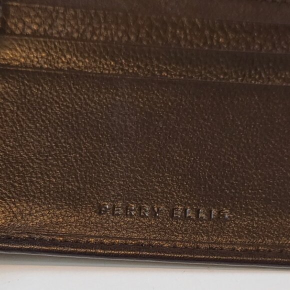 Perry Ellis Leather Bifold Wallet Dark Brown - Picture 4 of 11